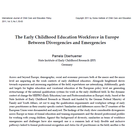 ECE workforce in Europe